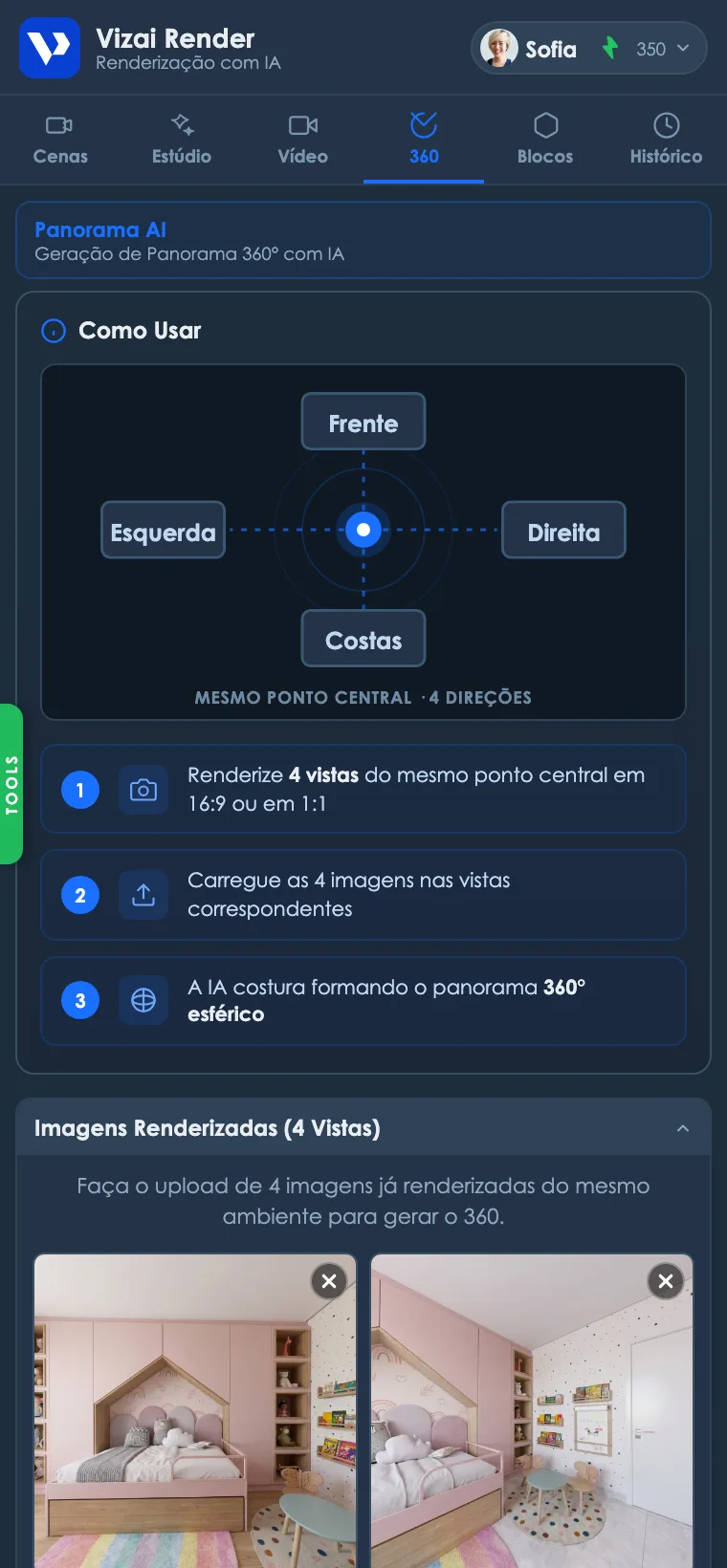 Aba 360 do Vizai Render
